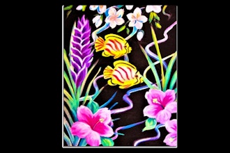 Paint Nite: Tropical Fish and Flora